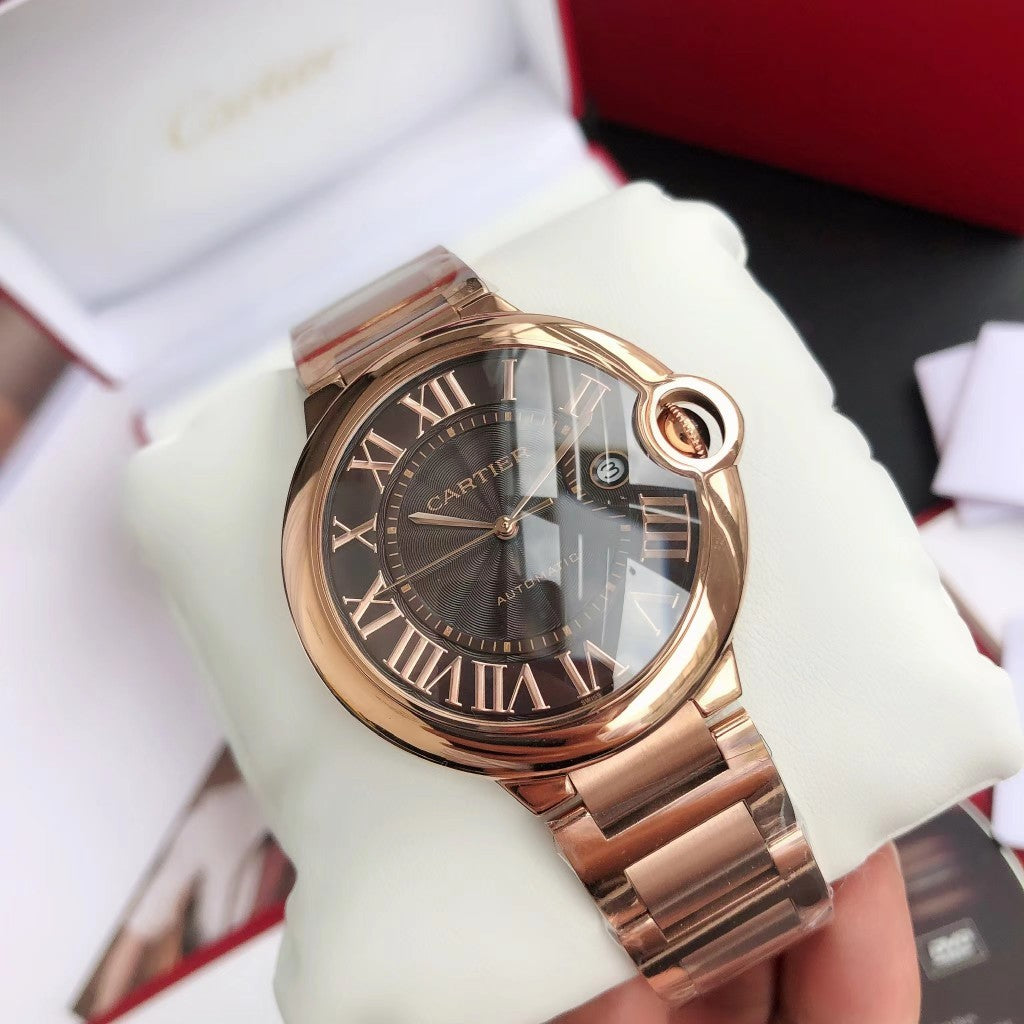 Premium Stainless Steel Mechanical Watch 12 Style Options Roman Numeral Design Classic Luxury Look
