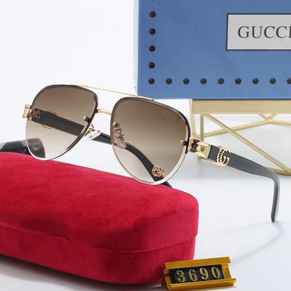6 Color Rimless Round Sunglasses 3690