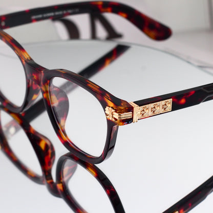 Retro Square Acetate Frame Sunglasses - 0758