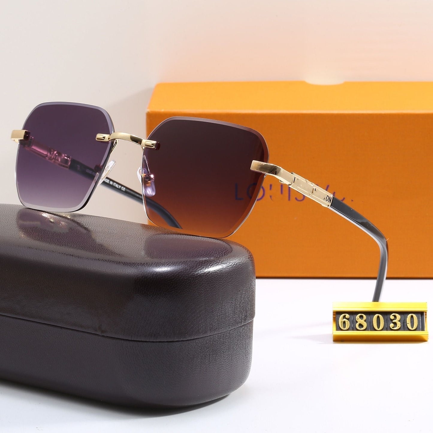 New Square Double Bridge Sunglasses