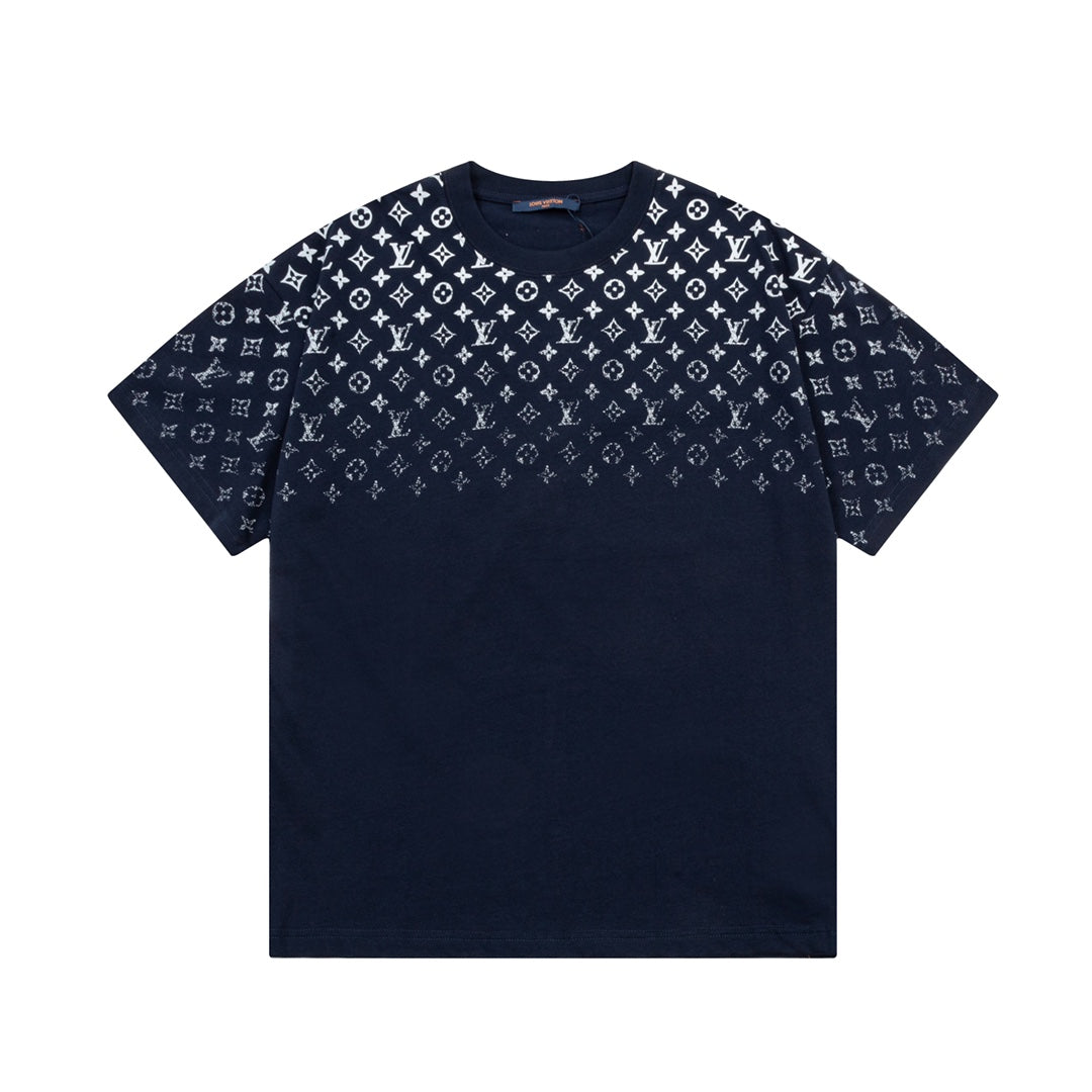 Gradient monogram print T-shirt