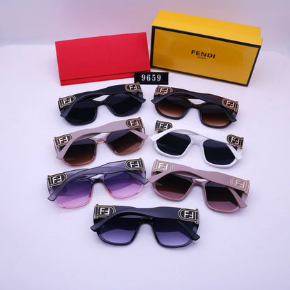 Vintage Large Frame Square F Sunglasses