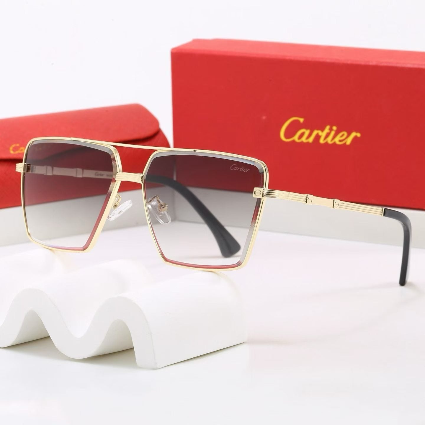 7 Color Square Double Bridge Sunglasses