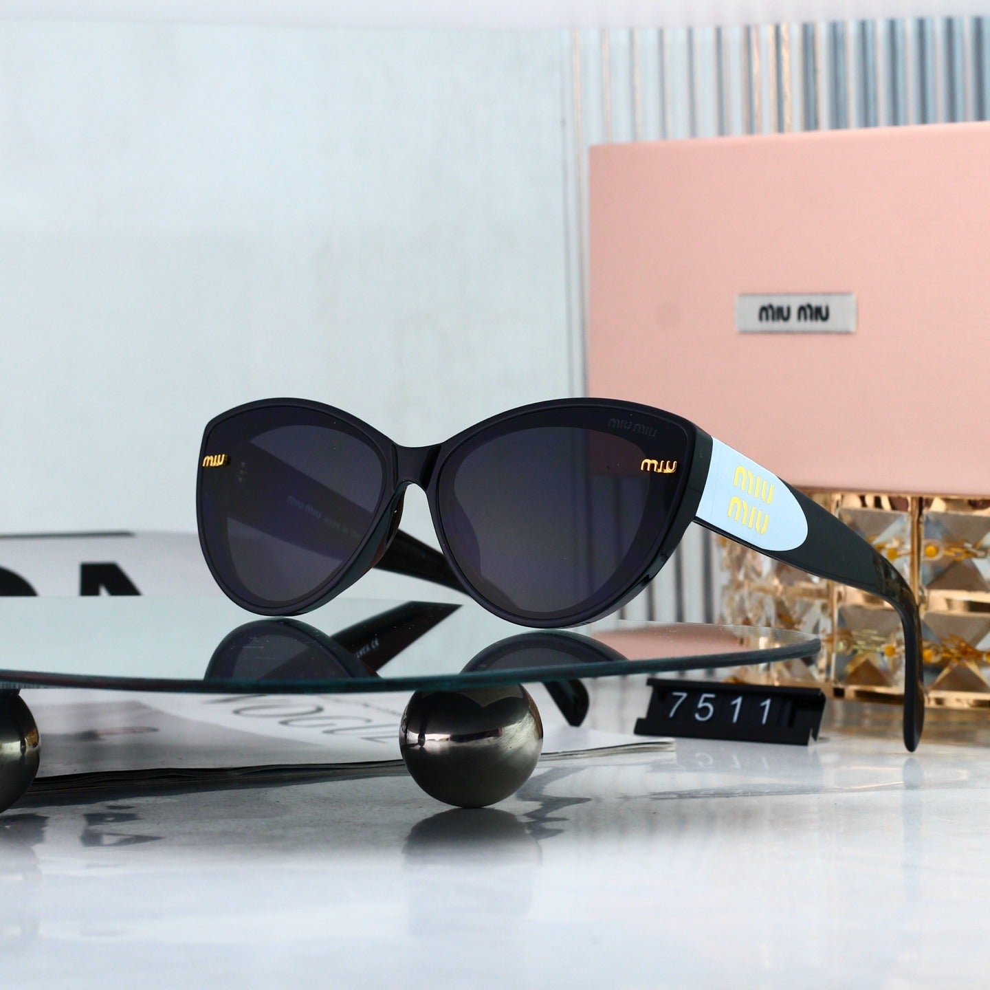 6 Color Cat Eye Decor Sunglasses 7511