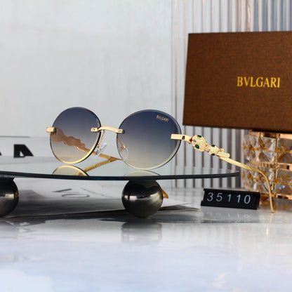 8 Color Rimless Round Serpent Sunglasses