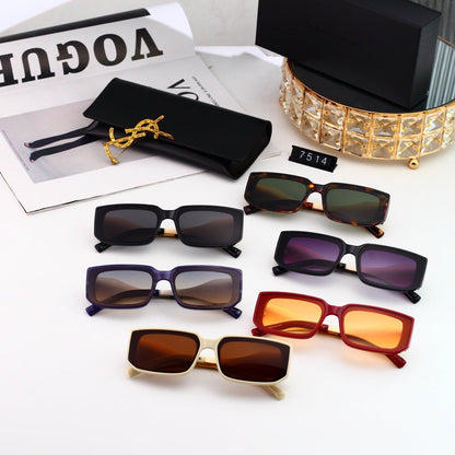 6 Color Square Logo Decor Sunglasses 7514