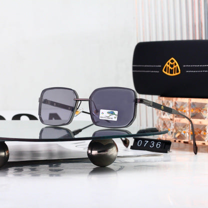 5 Color Square Metal Sunglasses 0736