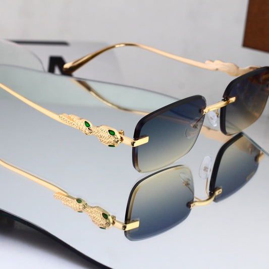 6 Color Rimless Square Serpent Sunglasses