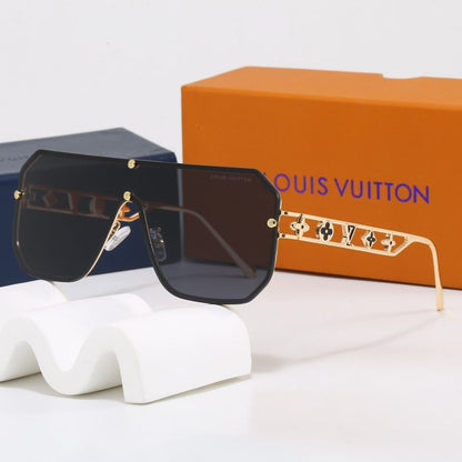 7 Color Shield One-Piece Metal Sunglasses
