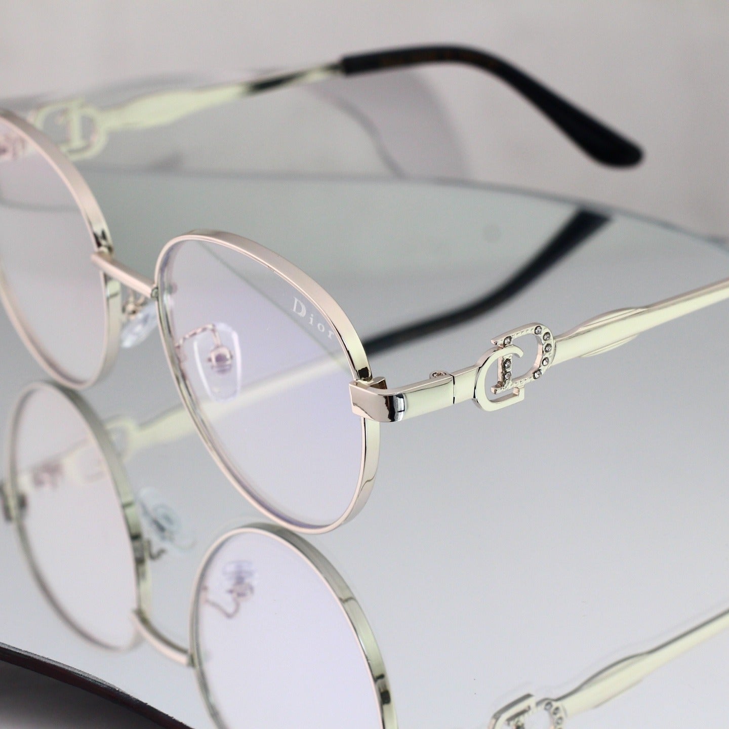 5 Color Round Metal Decor Sunglasses 8802