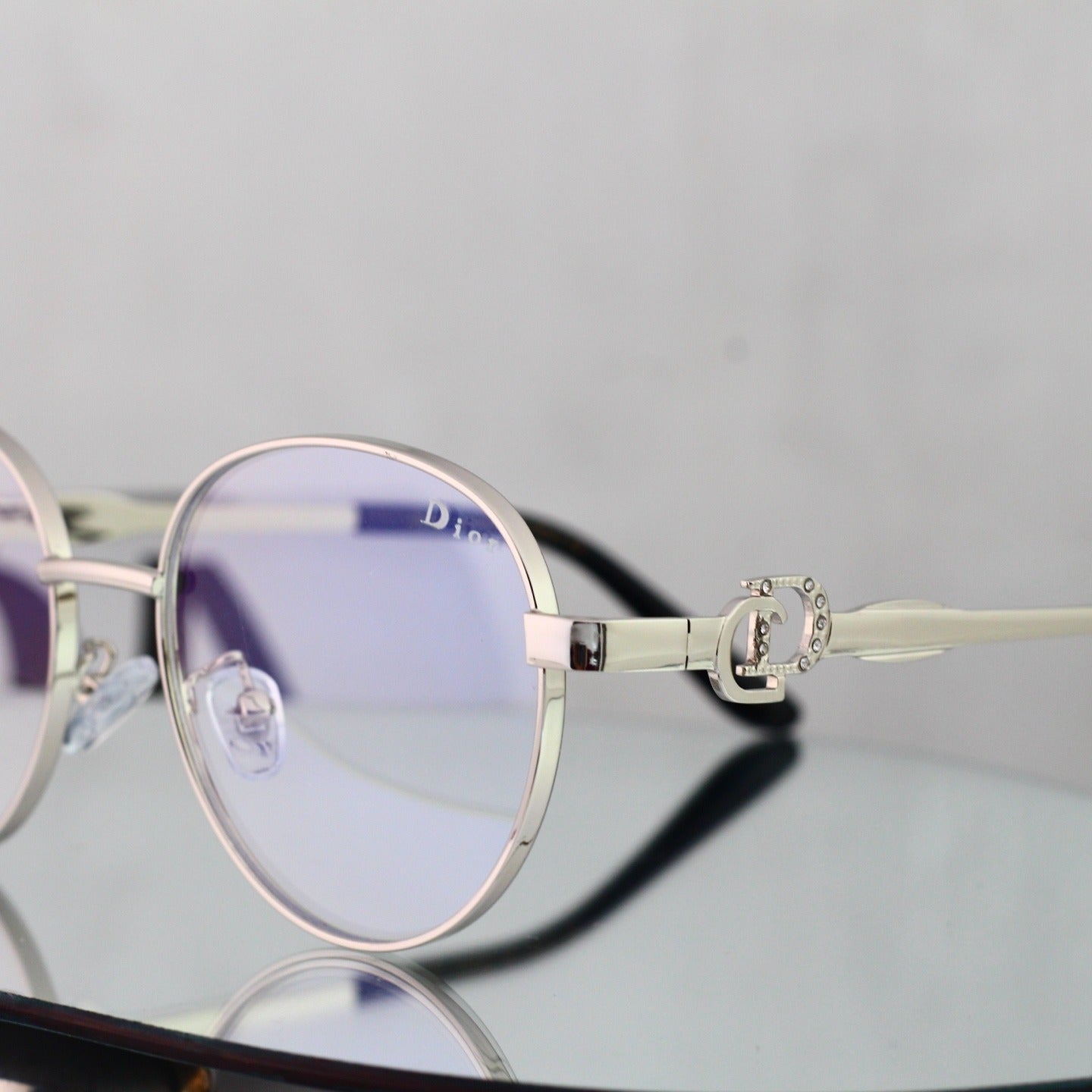 5 Color Round Metal Decor Sunglasses 8802