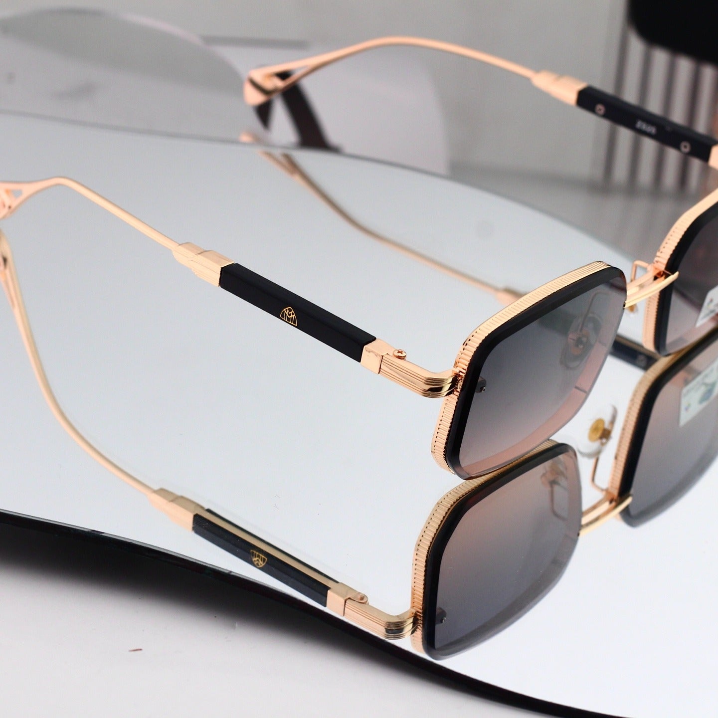 5 Color Square Metal Sunglasses 0736