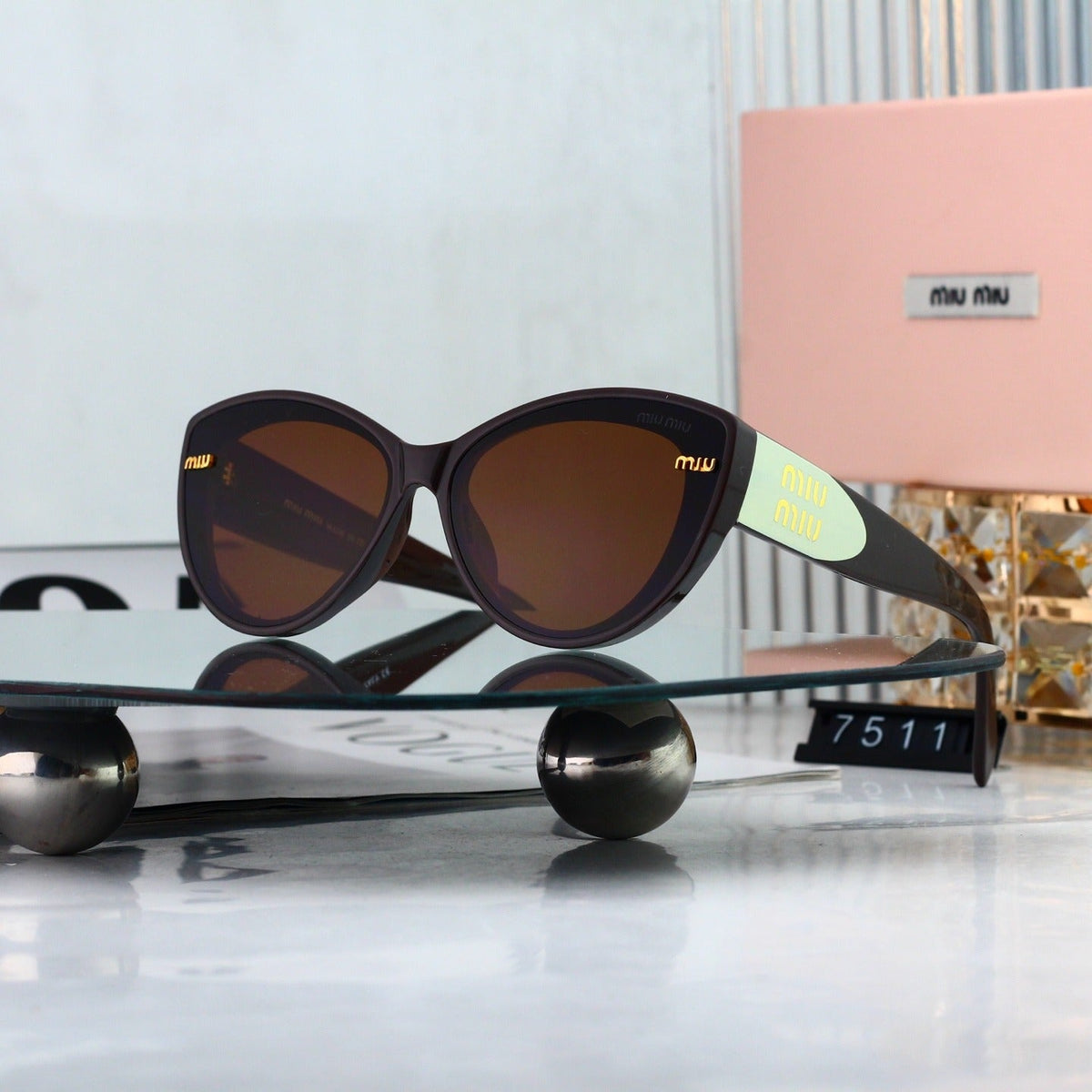 6 Color Cat Eye Decor Sunglasses 7511