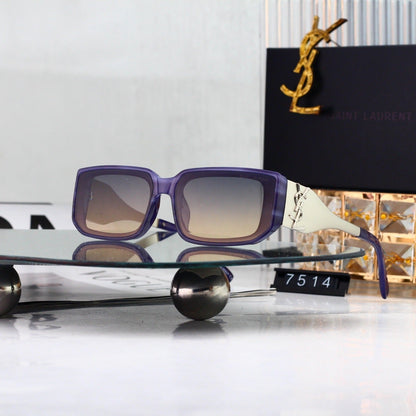 6 Color Square Logo Decor Sunglasses 7514