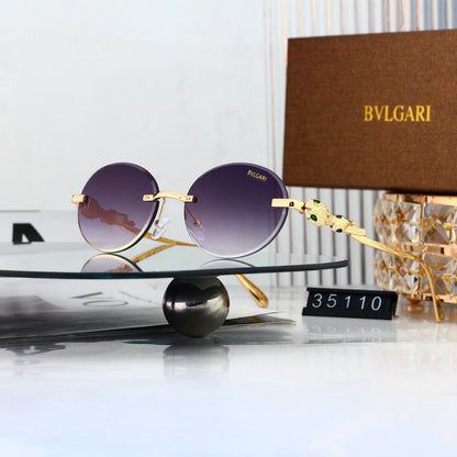 8 Color Rimless Round Serpent Sunglasses