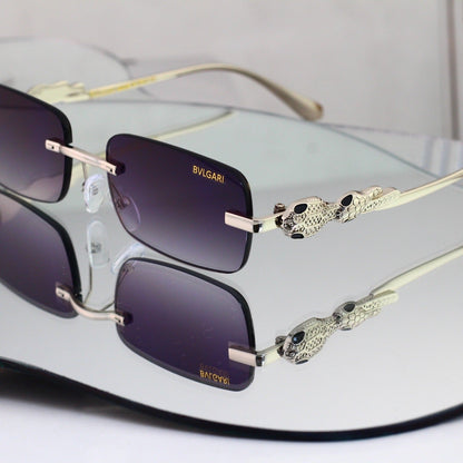 6 Color Rimless Square Serpent Sunglasses 35109