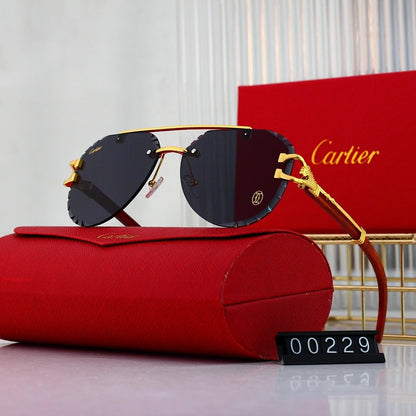 7 Color Rimless Aviator Sunglasses 00229