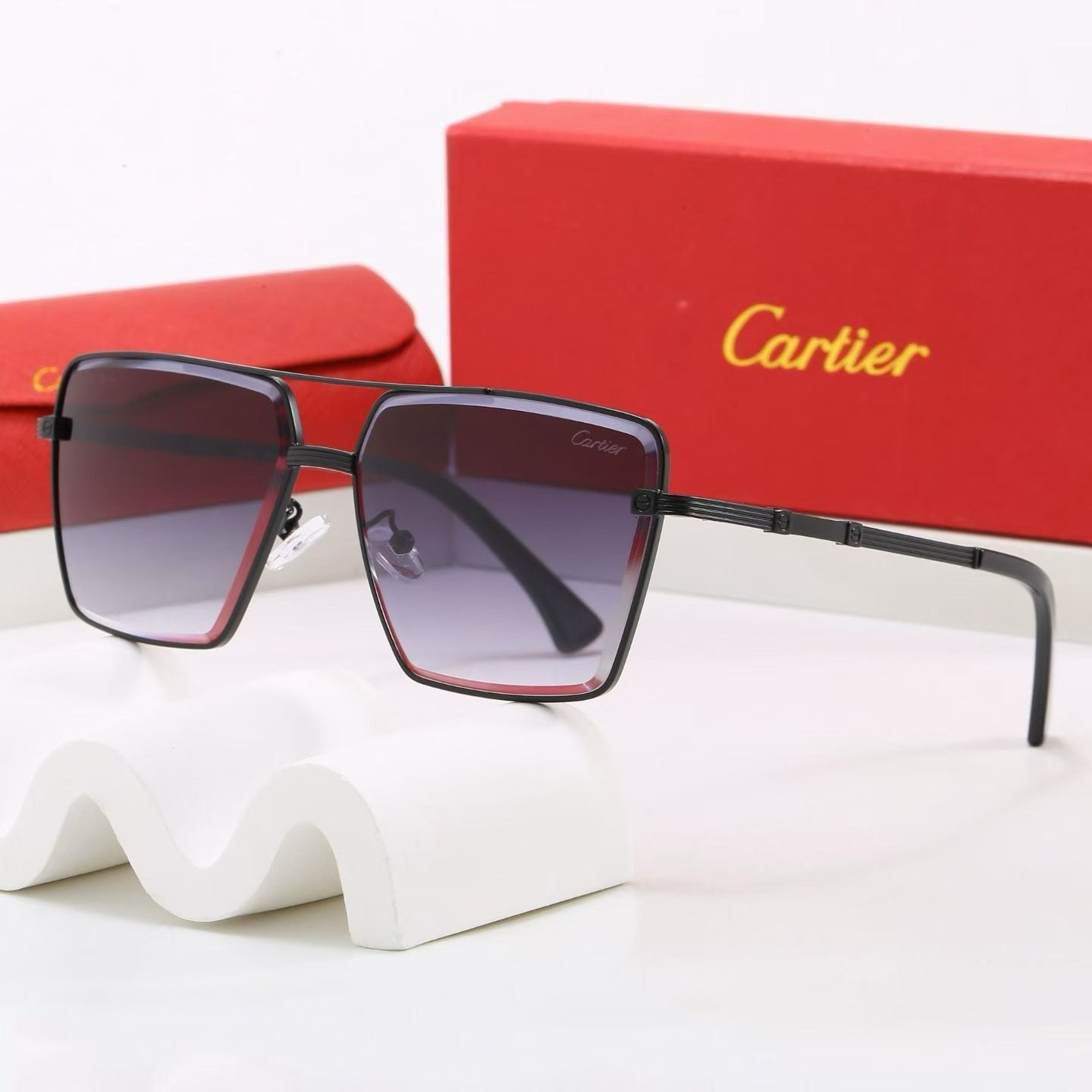 7 Color Square Double Bridge Sunglasses