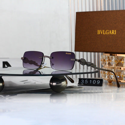 6 Color Rimless Square Serpent Sunglasses 35109