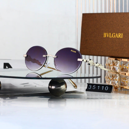 8 Color Rimless Round Serpent Sunglasses