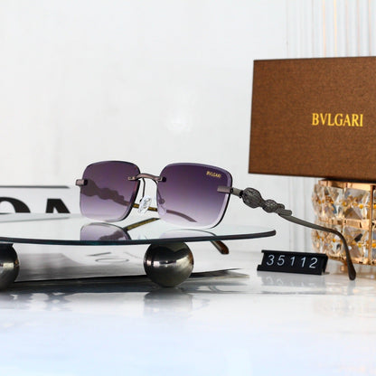 6 Color Rimless Square Serpent Sunglasses