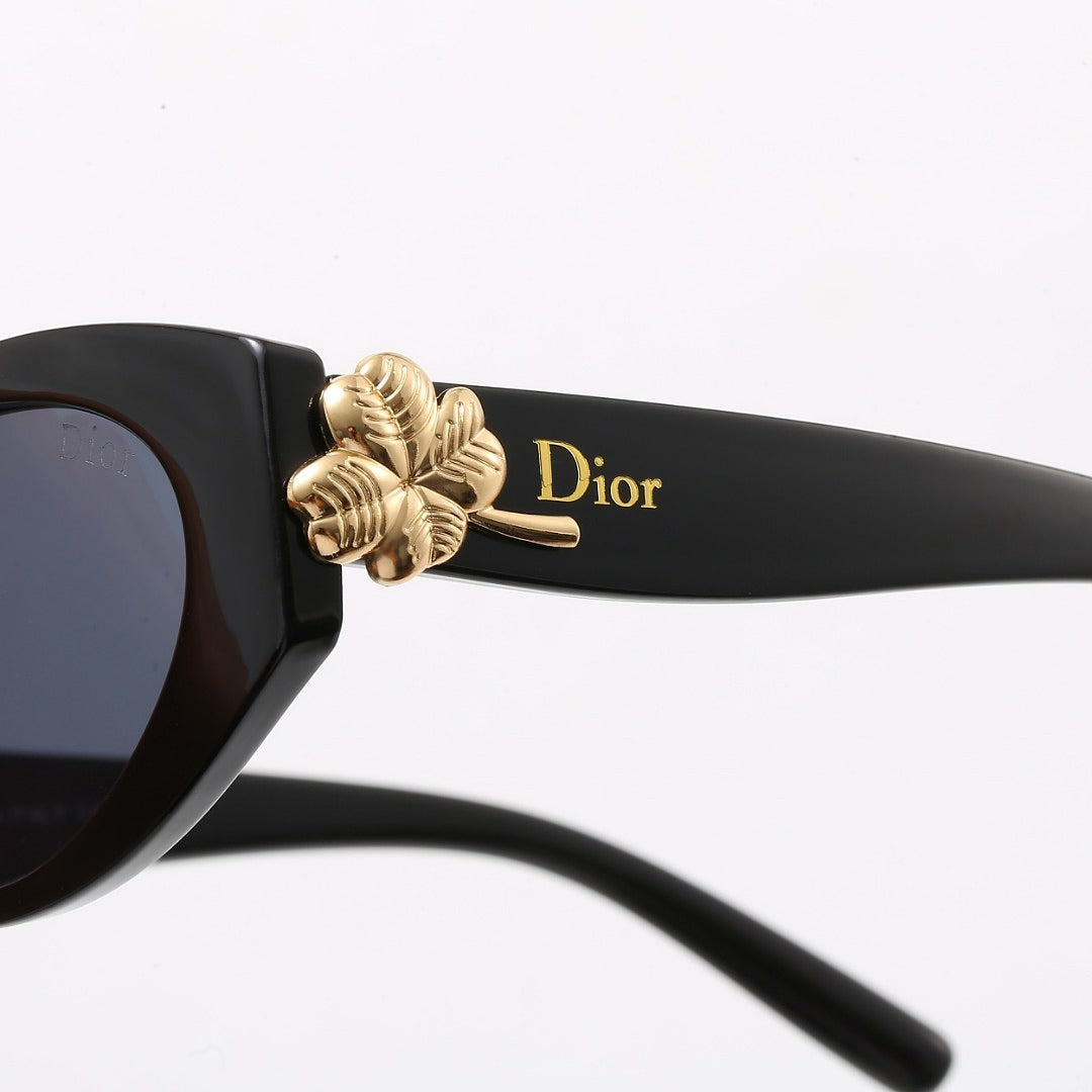 7 Color Oval Flower Decor Sunglasses XY6041