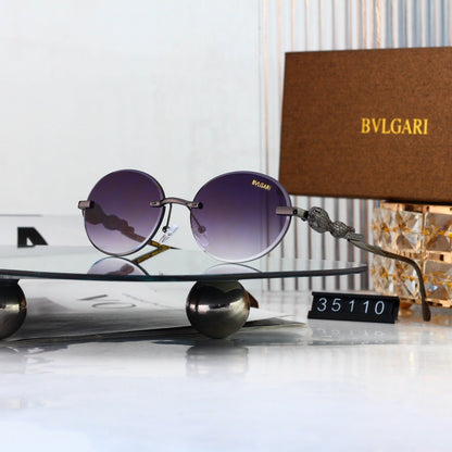 8 Color Rimless Round Serpent Sunglasses
