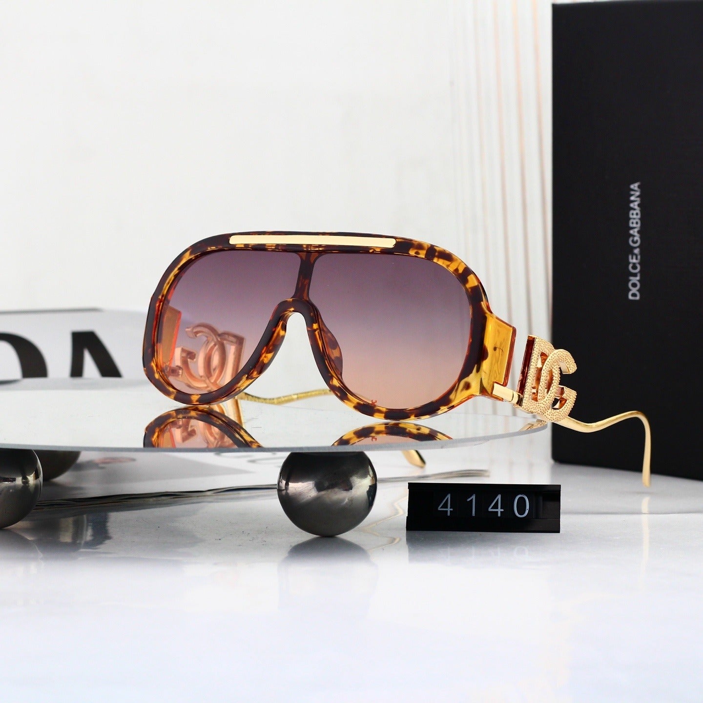 8 Color Oversized Shield Sunglasses 4140
