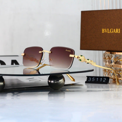 6 Color Rimless Square Serpent Sunglasses