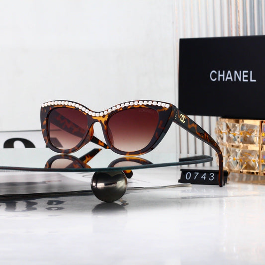 7 Color Pearl Cat Eye Sunglasses 0743
