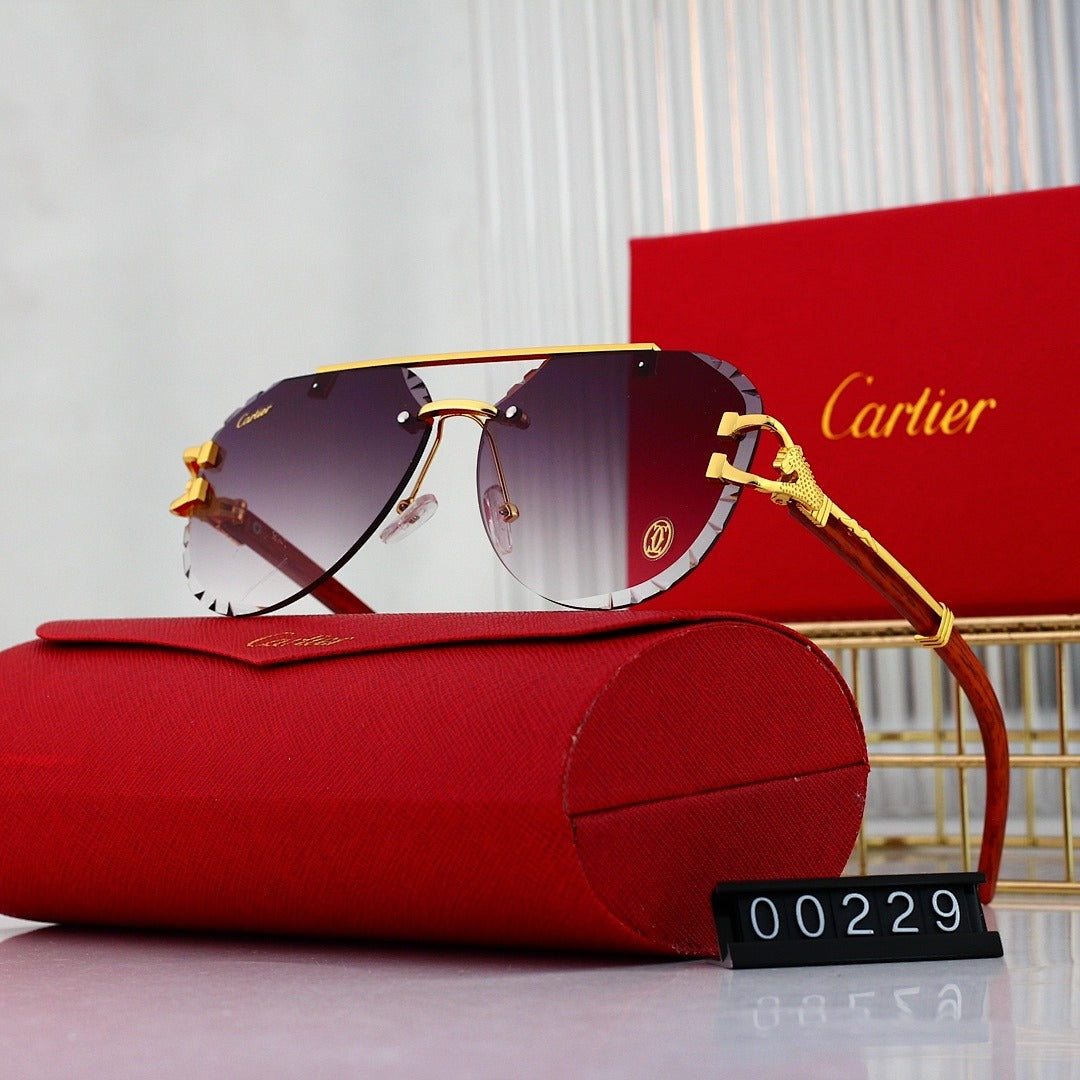 7 Color Rimless Aviator Sunglasses 00229