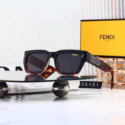 35131 Thick Square Acetate Sunglasses
